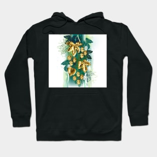 Golden Hops on Green Paint Hoodie